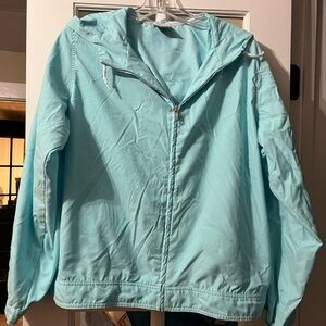 Nike Aqua Blue Hoodie Windbreaker Jacket